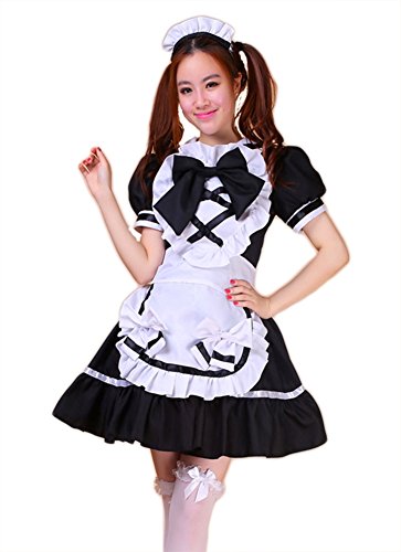AvaCostume Women's Japanese Anime Maid Cosplay Costume Set