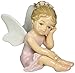 Cosmos 10075 Fine Porcelain Ballerina Angel Thinking Figurine, 3-1/2-Inch
