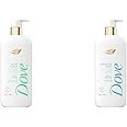 Dove Acne Clear Body Wash 1% Salicylic Acid & Exfoliate Away Body Wash 4% AHA Serum 18.5oz Each