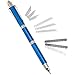 Multi-Tool 12 in 1 Multi Function Tool Pen - Blue - Multifunction Pen is a 12 Function Multitool with Exacto Blade, Phillips Head Screwdriver, Tweezers and More