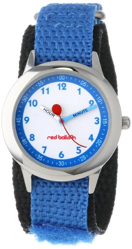 Red Balloon Kids' W000198 Blue Nylon Strap Stainless Steel Time Teacher Watch
