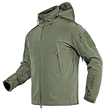 TACVASEN Men's Multipocket Concealed Hood Tactical