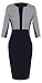 Homeyee Stretch Tunic Pencil Sheath Dress U837 (8, Houndstooth)