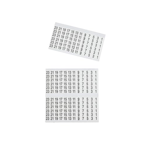 Klein Tools 56250 Wire Marker Book for Cable Management, Electric Panel Organization Wire Label Stickers, Numbered 1-48