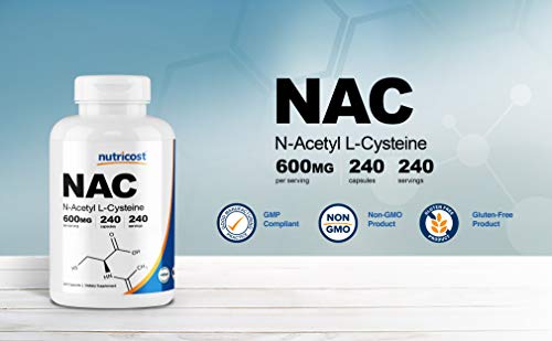Nutricost NAC 600mg Capsules - Image 3