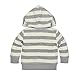 Burt's Bees Baby Unisex Baby Sweatshirts, Lightweight Zip-Up Jackets & Hooded Coats, Organic Cotton, Heather Grey French Terry Stripe, 12 Months