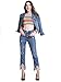 Beluring Womens Long Sleeve Striped Casual Crew Neck Crop Top Short T Shirt