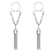 POWER WING Dangle Tassels Non Piercing Nipplering Women Sexy Surgical Steel Girl Jewelry
