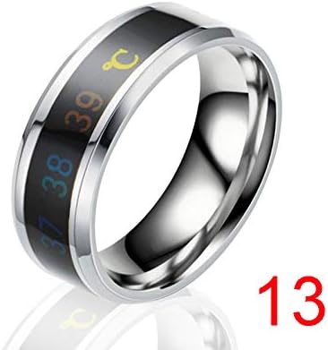 Youzpin Smart Temperature Rings Couple Rings Mood Temperature Display Rings