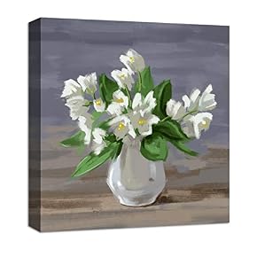 Abstract Beautiful Bunch of Flowers Painting Artwork for Home Framed