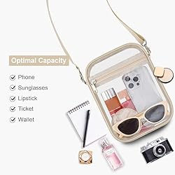 USPECLARE Clear Purse Stadium Transparent Messenger