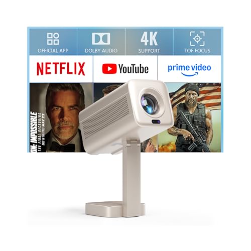 VOPLLS Smart Mini Projector 4K WiFi Bluetooth 1080P
