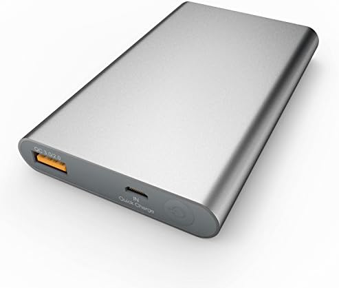 Awortek Metal Power Bank 10000mAh Quick Charge 3.0 External Battery with Turbo IQ Technology For iPhone Samsung Galaxy