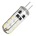 Kakanuo G4 LED Bulb 10-18V AC/DC Warm White 3000K 1.5 Watt Bi-pin Base 24x3014SMD LED Corn Bulb Non-dimmable (Pack of 4)