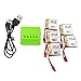 sea jump 5PCS 3.7V 380mah Lithium Battery +1pcs 5in1 Green Balance Charger for SYMA X21 X21W X26 D15 X100 Quadcopter Spare Parts Drone Battery
