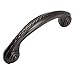 Cosmas 4114ORB Oil Rubbed Bronze Cabinet Hardware Rope Scroll Handle Pull - 3" Hole Centers