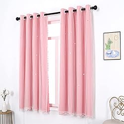 ZJXSNEH Curtains for Bedroom Blackout Stars