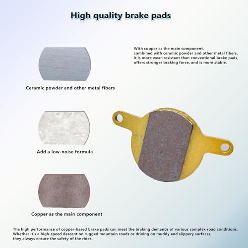 MEXITAL 2 Pairs Sintered Disc Brake Pads for Magura Julie (2001-2008)