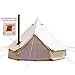 playdo Waterproof 4 Season Canvas Tent Bell Tent Yurt Tent with Stove Jack Hole for Outdoor Camping for 4/6/8/10/12 Persons (4M-13.1FT)