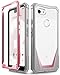 Google Pixel 3 XL Case, Poetic Guardian [Scratch Resistant Back] Full-Body Rugged Clear Hybrid Bumper Case Built-in-Screen Protector Google Pixel 3 XL Pink