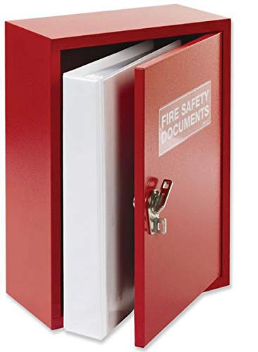 Metal Fire Document Cabinet, Red, 30 cm breedte, 37 cm lengte, 14 cm hoogte