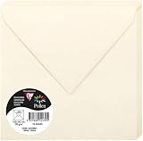 Clairefontaine 5443C Envelopes 20 Pack 16.5x16.5cm Gummed Pollen Cream