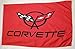 Nuge Corvette Red Car Flag 3' X 5' Indoor Outdoor Automotive Banner
