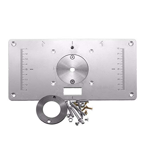 Router Table Insert Plate, Aluminum Router Table Insert Plate Woodworking Tool 235mm x 120mm x 8mm