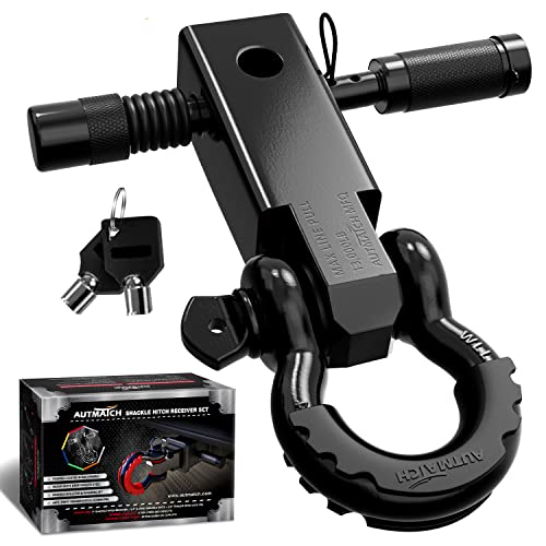 AUTMATCH Shackle Hitch Receiver 2 Inch - 3/4" D