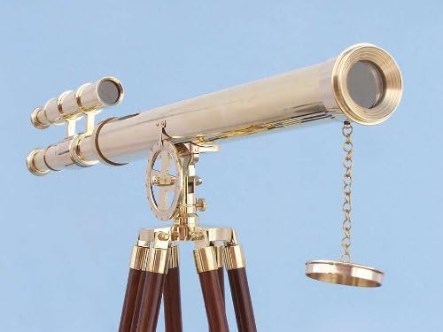 Floor Standing Brass Griffith Astro Telescope 64" - Floor Standing Telescope - Brass