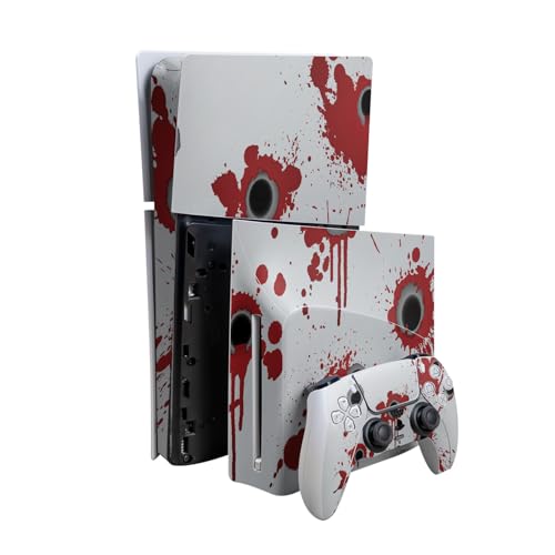 Skin Compatible with PlayStation 5 Slim Digital Edition Bundle + Disc Drive for…