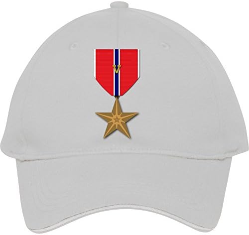 2015 Hot Fashion Bronze Star With Valor Device Baseball Snapback Hat White Cotton Male/female Tommytorres