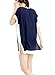 KingsCat Colorblock Beach Tunic Swimsuit Cover Up Navy, One Size, Navy