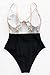 CUPSHE Women's Sweet Honey Bowknot One-Piece Swimsuit Beach Swimwear, L Multi-Color