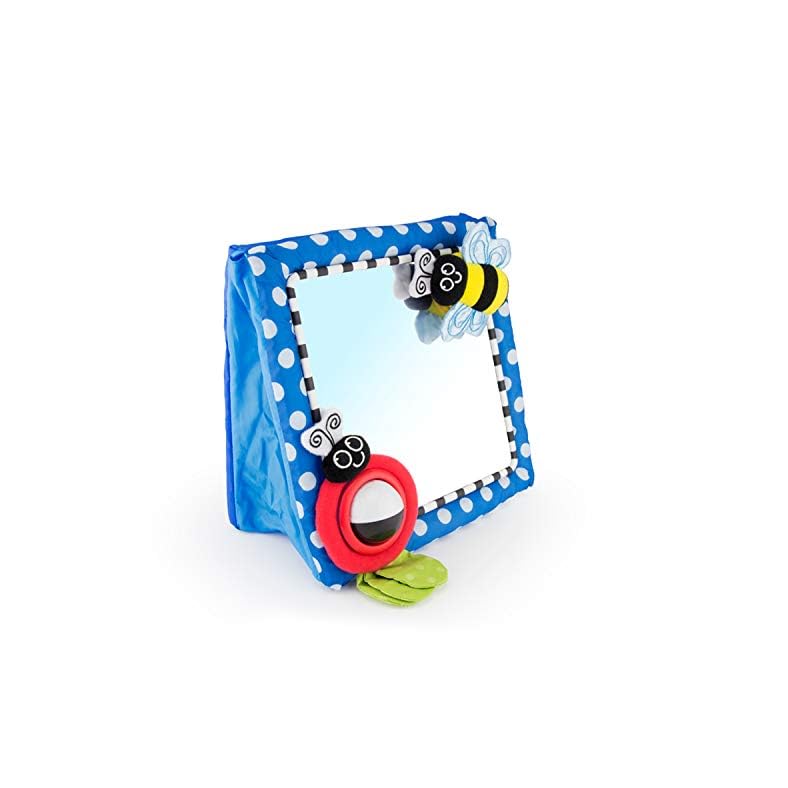 Sassy Tummy Time Floor Mirror | Developmental Baby Toy | Newborn Essential for Tummy Time | Great Shower Gift
