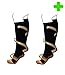 HealthyNees 2 Pairs Combo Copper Infused Compression Socks Helps Reduce Swelling Pain Traveling Anti-Fatigue Feet Support (L/XL)