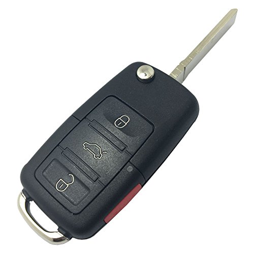 image for Horande New 4 Buttons Replacement Flip Remote Entry Key Fob Case For V