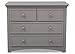 Serta 4 Drawer Dresser, Greenguard Gold Certified, Grey