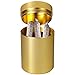 Cool and Smell-Proof Airtight Stash Container for Weed, Herbs, Spices, and Tobacco with 2 Pollens Scraper Tools, Discreet Storage case, Gold.
