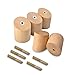 Wall Mounted Wooden Coat Hook Hat Hanger,INHDBOX 【5 Pcs】 Vintage Minimalist Organizer Craft Hat Rack Hooks