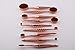 MixBeauty 10pcs Bling Rose Gold Diamond Mermaid Super Soft Oval Toothbush Makeup Brush Set Foundation Brushes Contour Powder Blush Conceler Brush Makeup Cosmetic Tool Set (10pcs Diamond Mermaid)