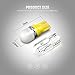 SiriusLED 1W Super Bright LED Bulb for Interior Dome Map Door Courtesy Light Size T10 194 168 W5W 2823 Multiple Color (Amber)
