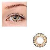 Women Multi-Color Contact Lenses Cosplay Eyes Cute Colored Charm and Attractive Cosmetic Makeup Eye Shadow (honey)