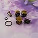 ZS Tiger Eye Natural Stone Brown Ear Plugs Single Flare Ear Gauges Expander with O-Ring Body Piercing (Gauge=7/16