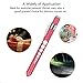 Opoway Pen Light with Pupil Gauge LED Penlight Medical for Nursing School Doctor Diagnostic (Pink & Purple)