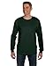 Hanes Tagless 6.1 oz Long-Sleeve with Pocket, Deep Forest, L