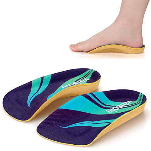 VALSOLE 3/4 Length Plantar Fasciitis & Arch Support Shoe Inserts