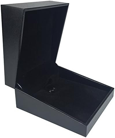 ShiGuDongLai Black Jewelery Box Filling Paper &amp; Plastic Inner Core Black velvet Jewelery Showcase Gift Box (Bangle box)