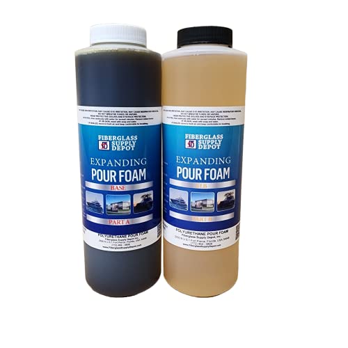 6 Lb. Density Expanding Pour Foam, 2 Part Polyurethane Closed Cell