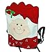 Stock Show Christmas Chair Covers Set of 2, Mr Mrs.Santa Chair Slipcover Suit Snowman Snowflakes Chair Back Cover Kitchen Dining Room Hotel Xmas Holiday Party Decor